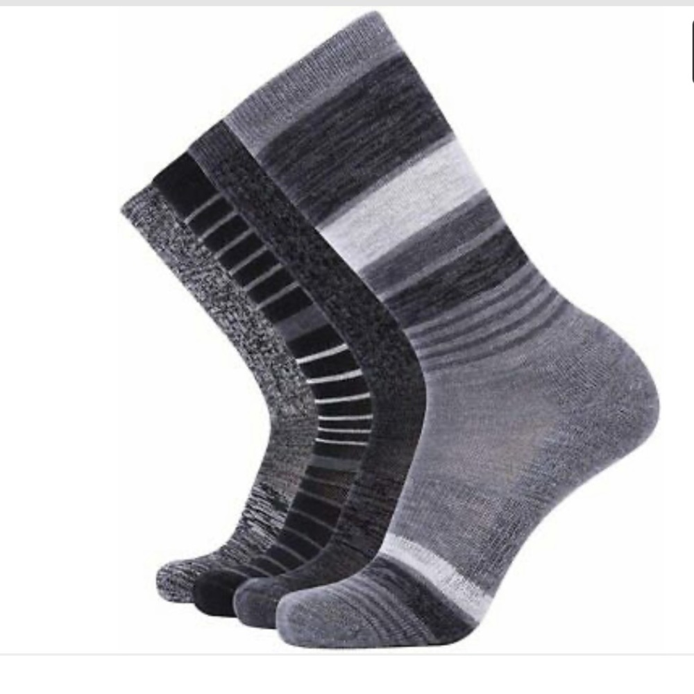 EnerWear 4 Pairs Merino Wool unisex Socks